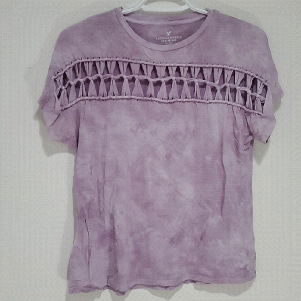 American Eagle small purple short sleeve shirt